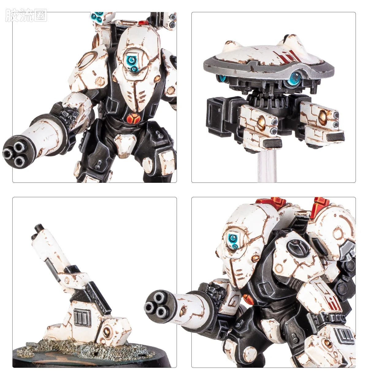 战锤40K T'au Empire 钛帝国 10版 杀戮小队 XV26隐形战斗服 - 图片