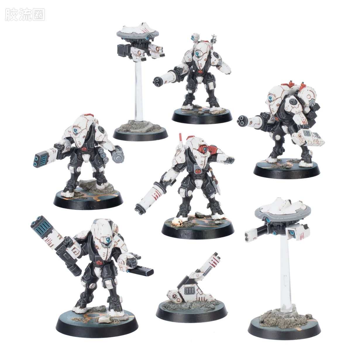 战锤40K T'au Empire 钛帝国 10版 杀戮小队 XV26隐形战斗服 - 图片