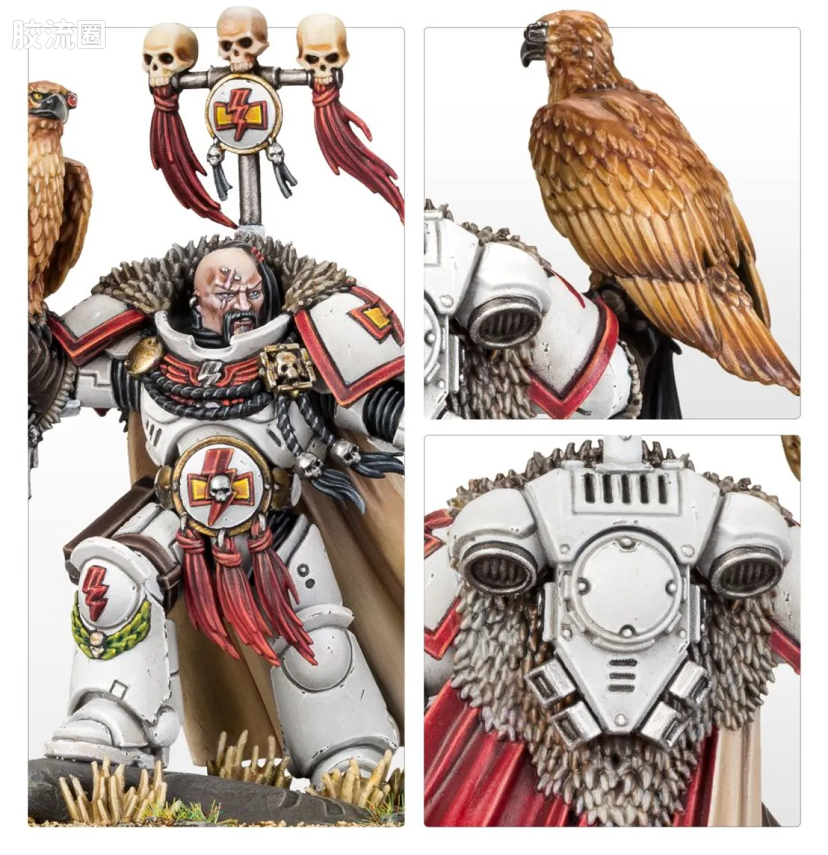 战锤40K Space Marines 星际战士各分支战团特有单位 8版 白疤 三连长 科萨罗可汗 - 图片