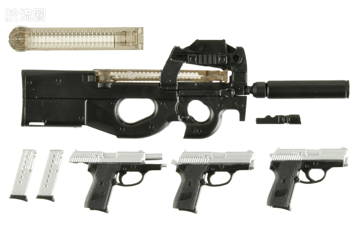 LITTLE ARMORY 系列 LAGG系列 LA-GG01 <神枪少女> 荷莉叶特 P90冲锋枪&P239手枪 - 图片