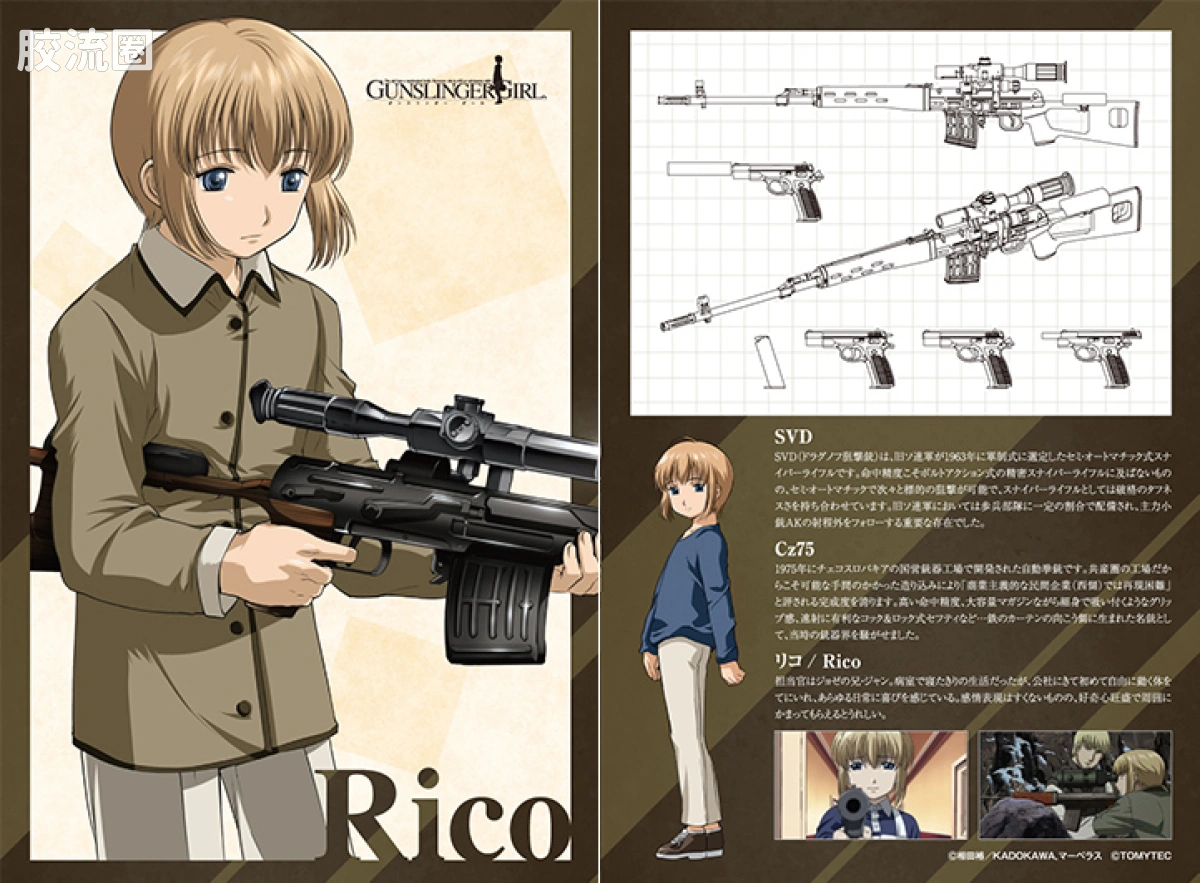 LITTLE ARMORY 系列 LAGG系列 LA-GG02 神枪少女 莉可 SVD / Cz75 型 - 图片