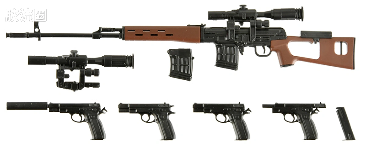 LITTLE ARMORY 系列 LAGG系列 LA-GG02 神枪少女 莉可 SVD / Cz75 型 - 图片