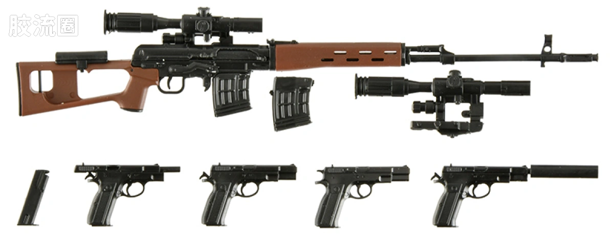 LITTLE ARMORY 系列 LAGG系列 LA-GG02 神枪少女 莉可 SVD / Cz75 型 - 图片