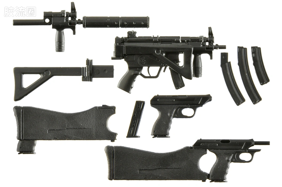 LITTLE ARMORY 系列 LAGG系列 LA-GG03 持枪少女 克拉耶丝 MP5·VP70型 - 图片