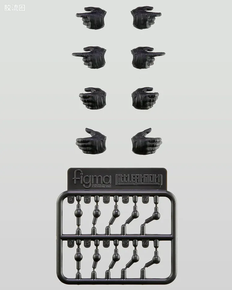LA-OP18 figma专用战术手套 L尺寸(黑色)