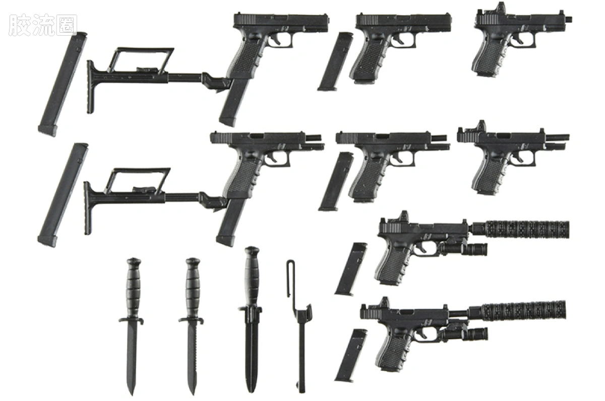 LITTLE ARMORY 系列 普通版 LA115 G17&18C&19手枪 - 图片