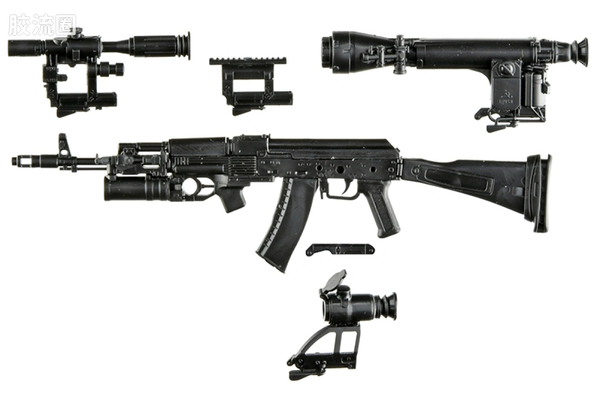 LITTLE ARMORY 系列 普通版 LA117 AK74M突击步枪&GP25榴弹发射器 - 图片