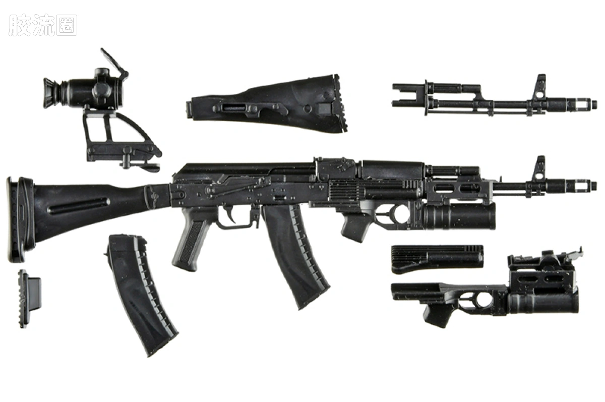 LITTLE ARMORY 系列 普通版 LA117 AK74M突击步枪&GP25榴弹发射器 - 图片