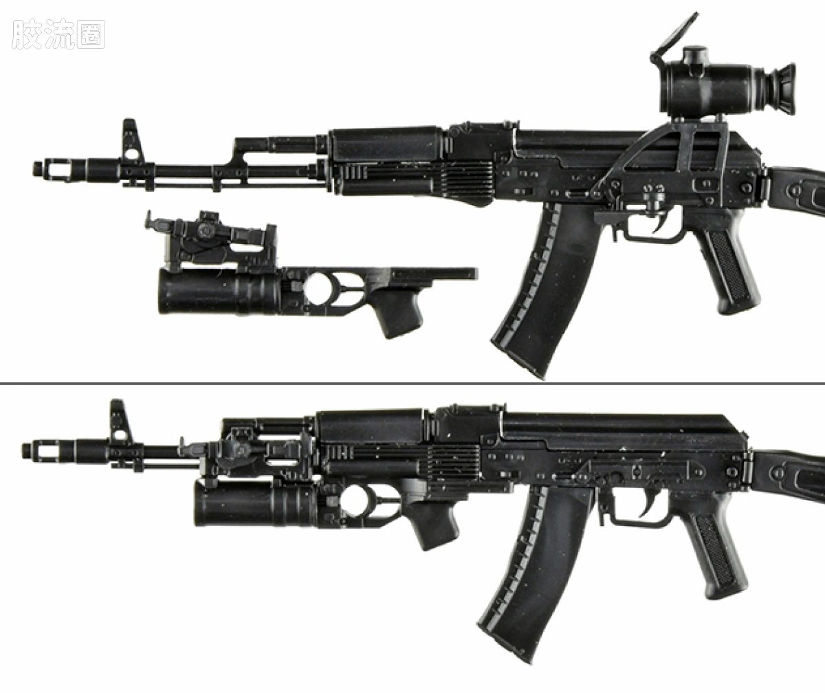 LITTLE ARMORY 系列 普通版 LA117 AK74M突击步枪&GP25榴弹发射器 - 图片