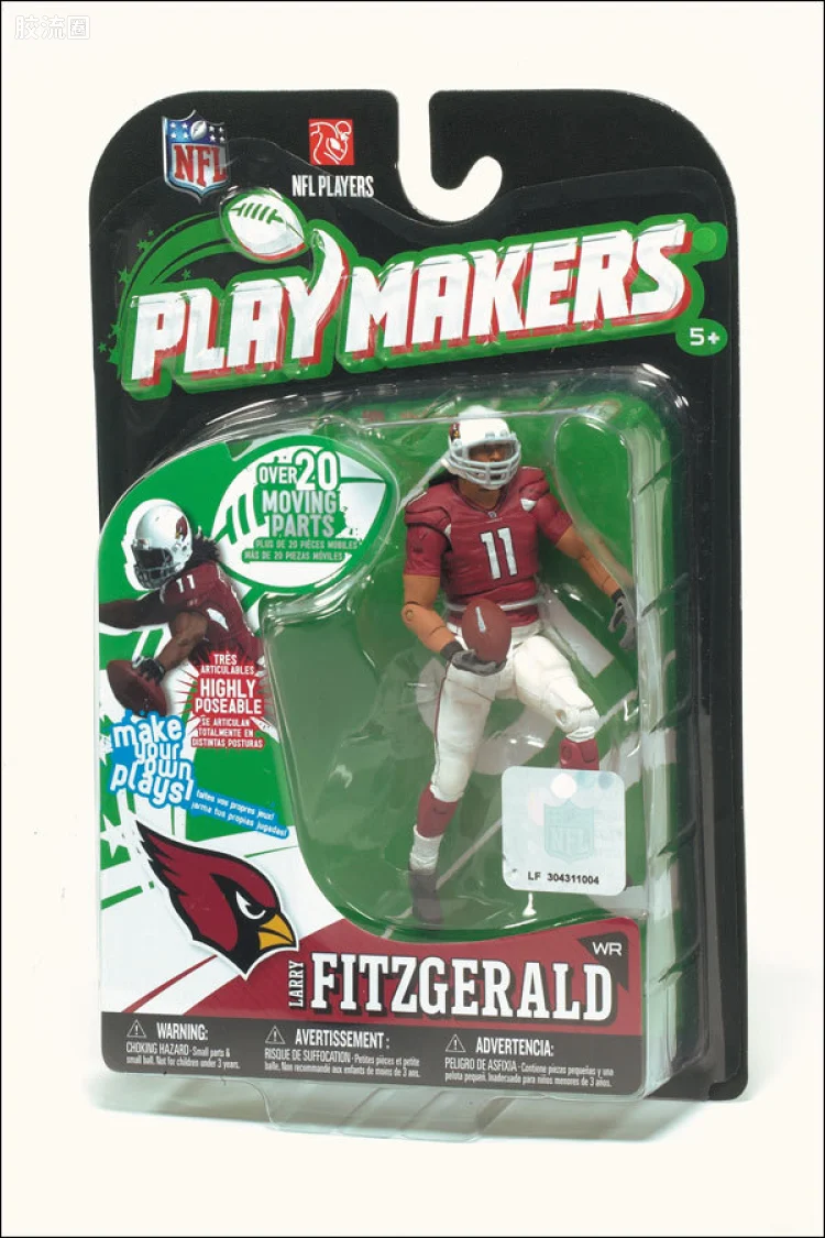 麦克法兰NFL美式足球系列玩具 PLAYMAKERS第1代 LARRY FITZGERALD