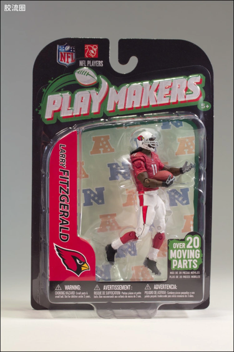 麦克法兰NFL美式足球系列玩具 PLAYMAKERS第3代 LARRY FITZGERALD