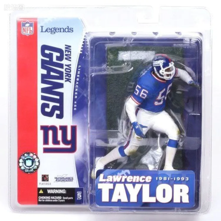 麦克法兰NFL美式足球系列玩具 传奇第1代 LAWRENCE TAYLOR