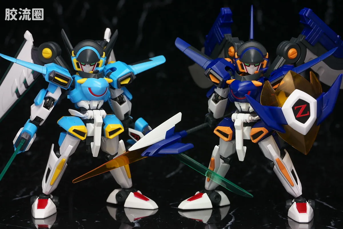 万代纸箱战机系列拼装模型 Z-MODE 完成品 LBX 伊卡洛斯-强袭 & LBX 伊卡洛斯-零式 - 图片
