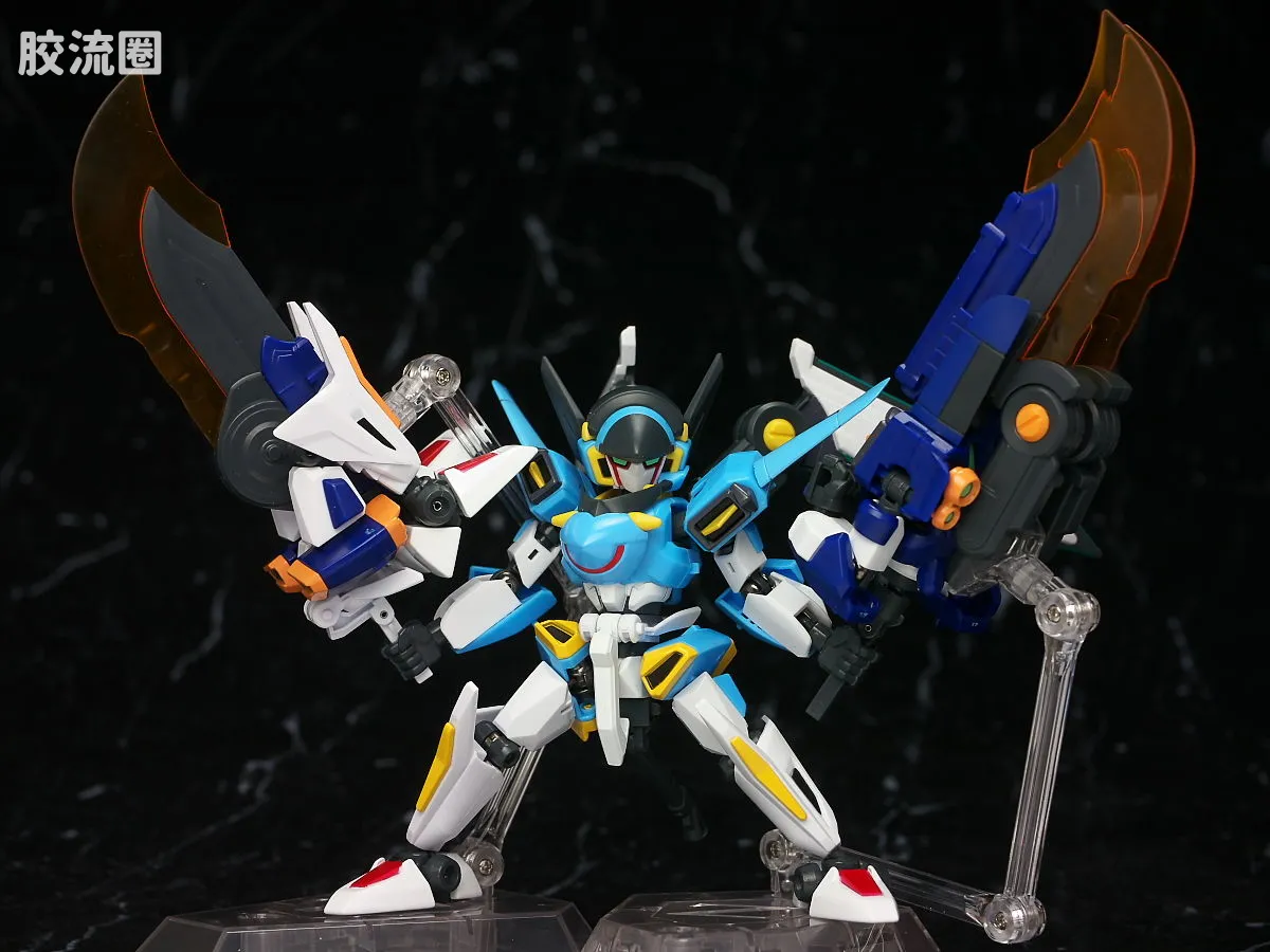 万代纸箱战机系列拼装模型 Z-MODE 完成品 LBX 伊卡洛斯-强袭 & LBX 伊卡洛斯-零式 - 图片