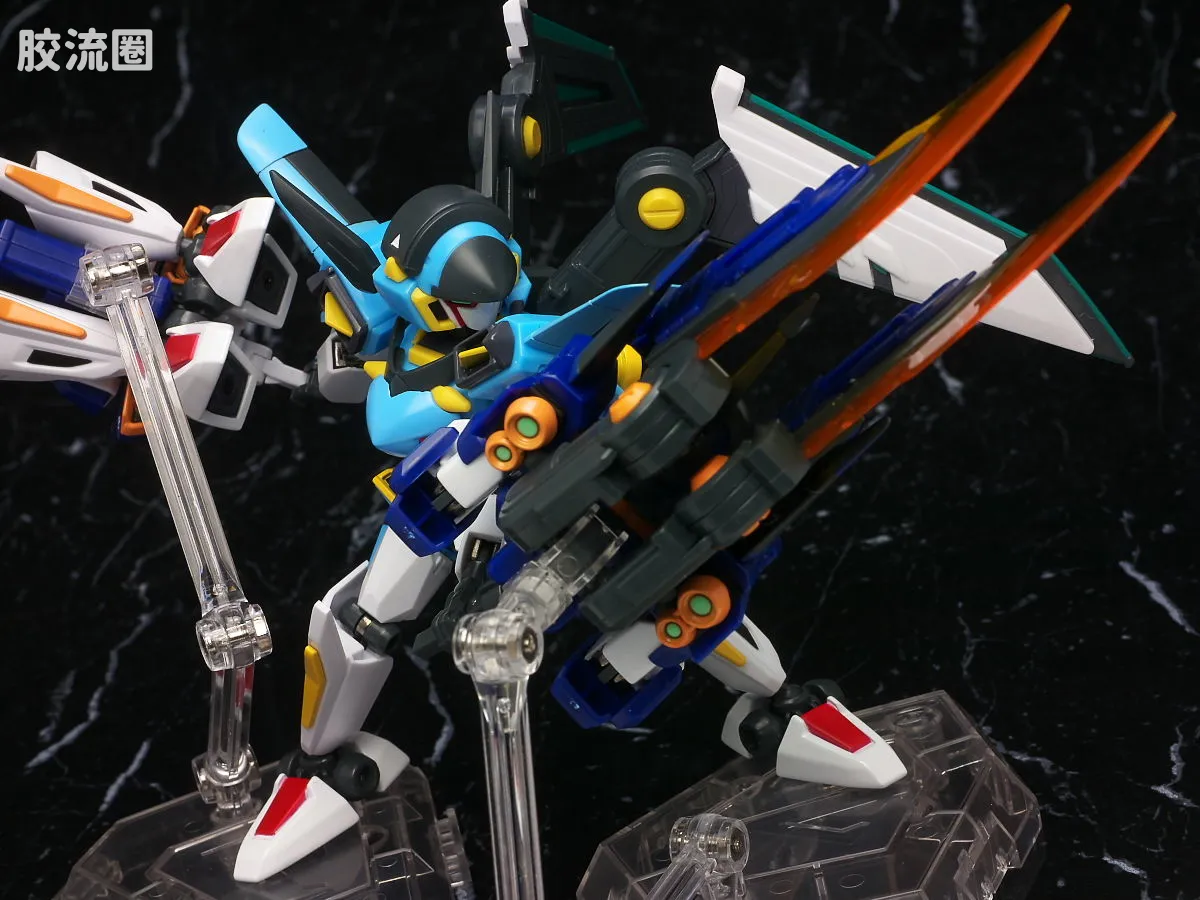 万代纸箱战机系列拼装模型 Z-MODE 完成品 LBX 伊卡洛斯-强袭 & LBX 伊卡洛斯-零式 - 图片