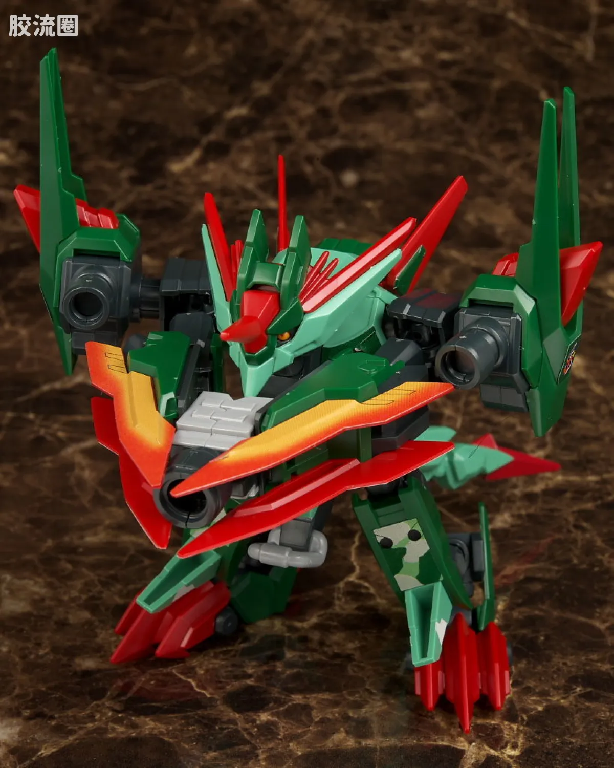 万代纸箱战机系列拼装模型 普通版 048 LBX 特莱梵 - 图片