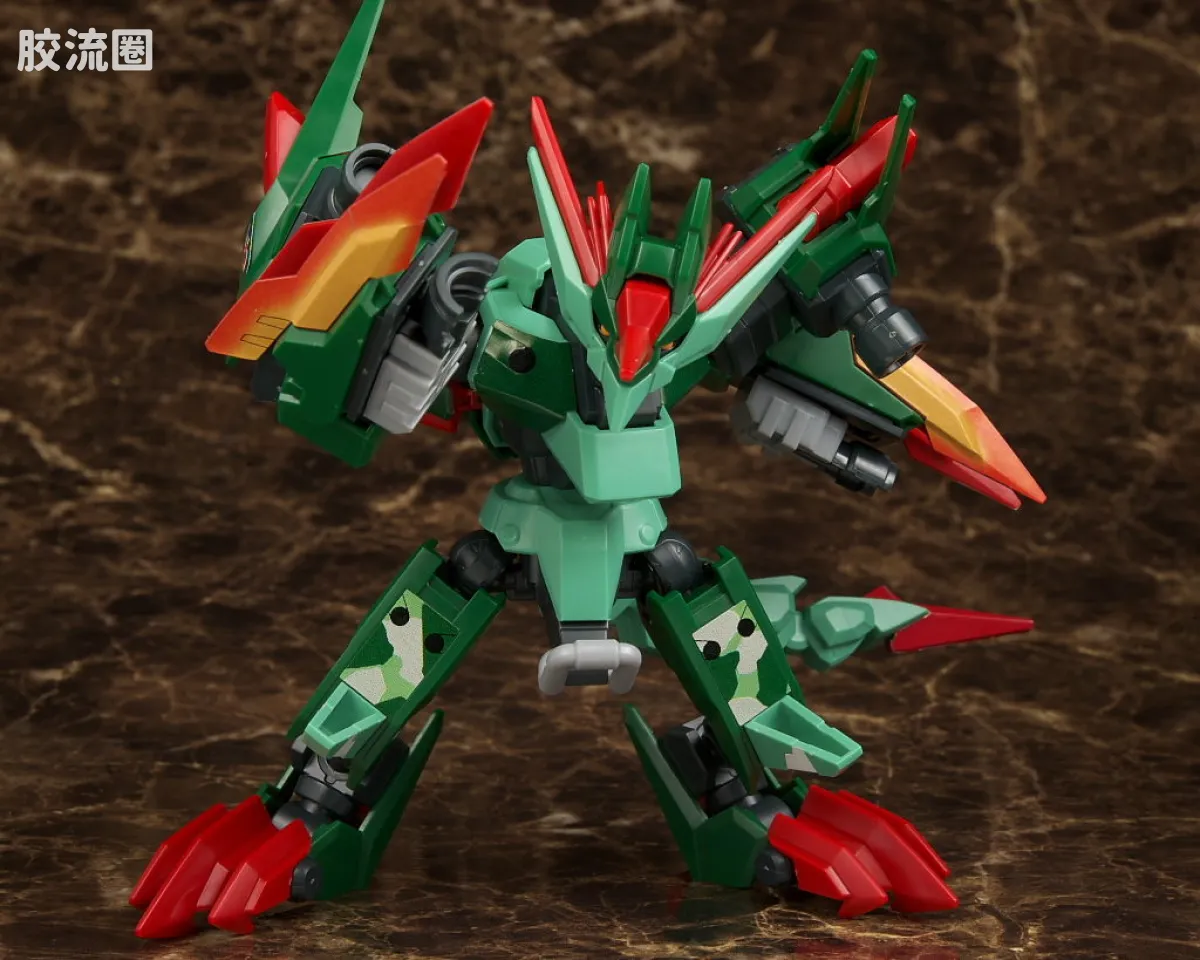万代纸箱战机系列拼装模型 普通版 048 LBX 特莱梵 - 图片