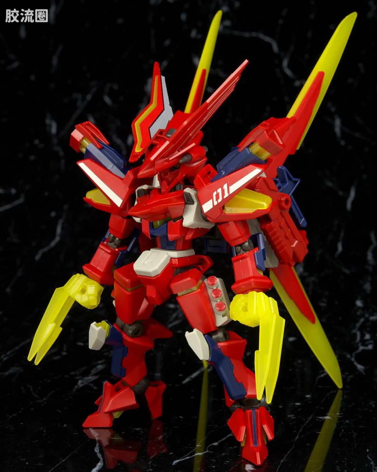 万代纸箱战机系列拼装模型 普通版 052 LBX 多特布拉斯莱萨(飞行装备) - 图片
