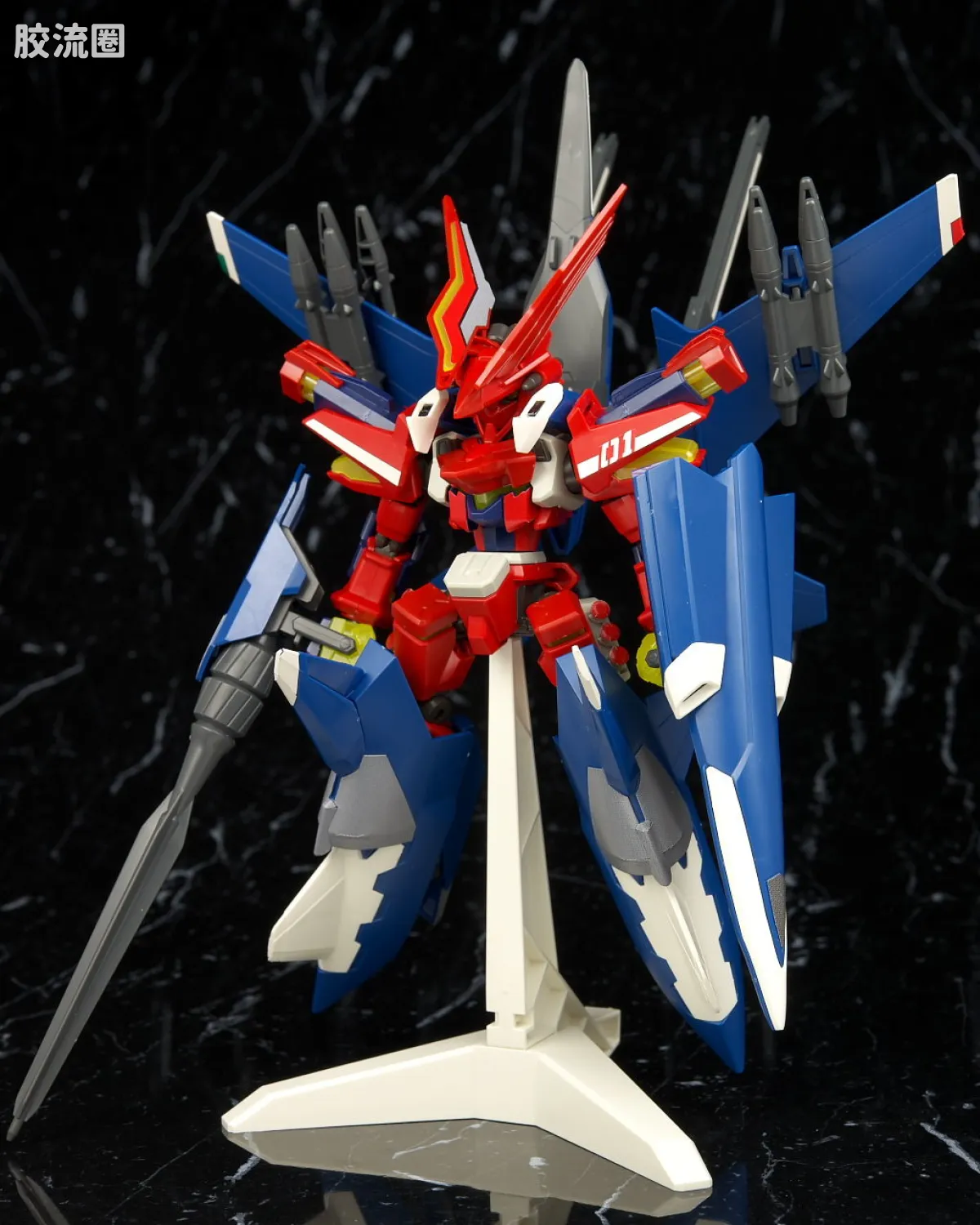 万代纸箱战机系列拼装模型 普通版 052 LBX 多特布拉斯莱萨(飞行装备) - 图片