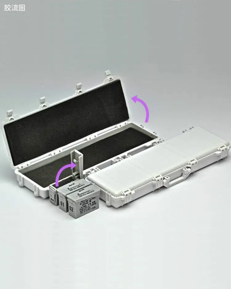 LD038 军用硬质箱A3~灰色×白色