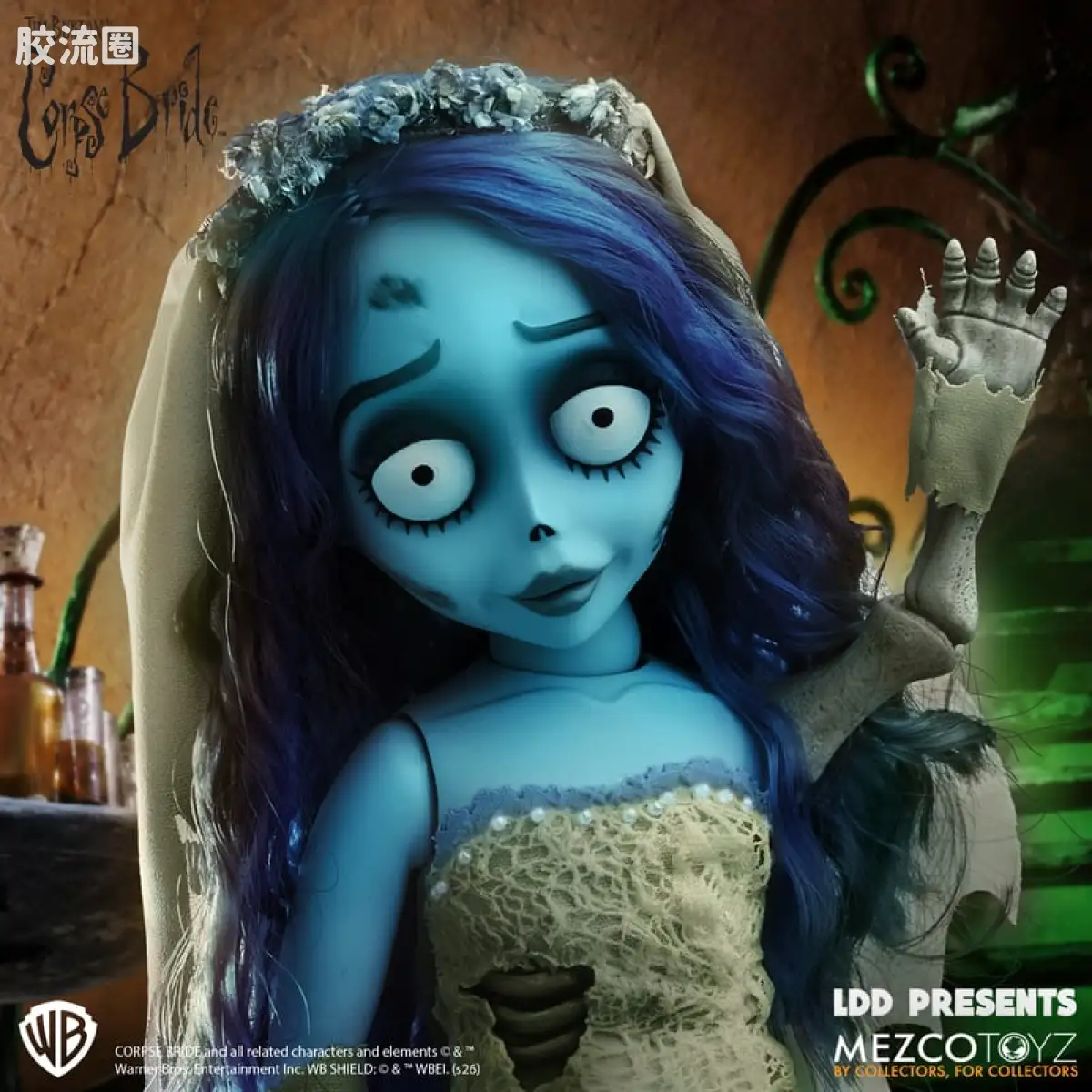 Mezco 娃娃系列 活死人娃娃系列 僵尸新娘：艾米丽 - 图片
