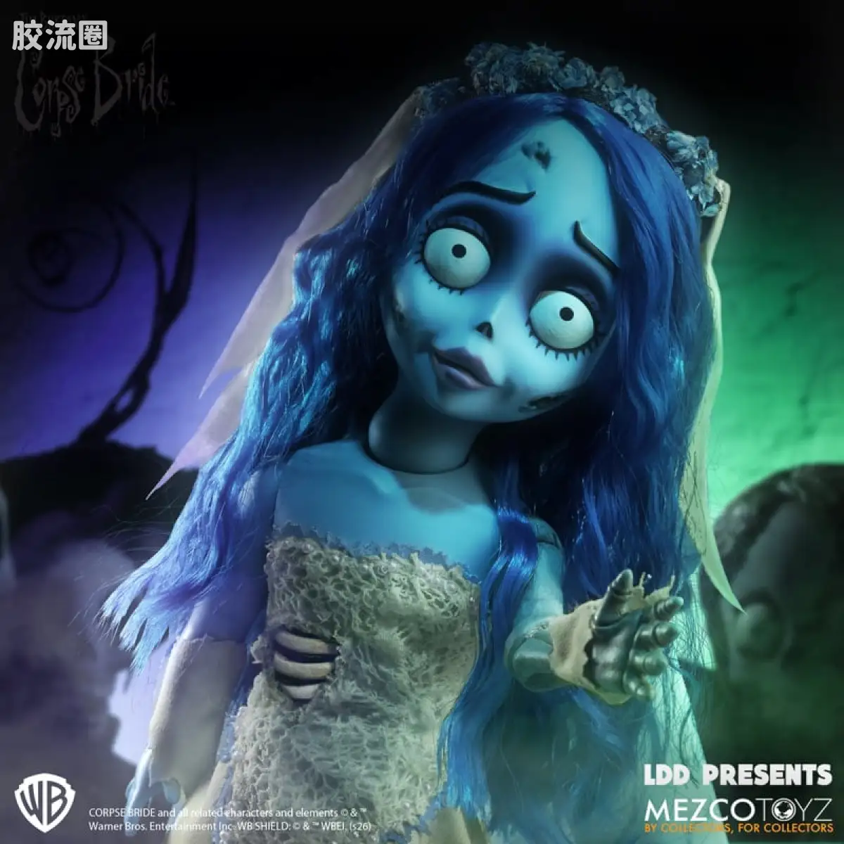 Mezco 娃娃系列 活死人娃娃系列 僵尸新娘：艾米丽 - 图片