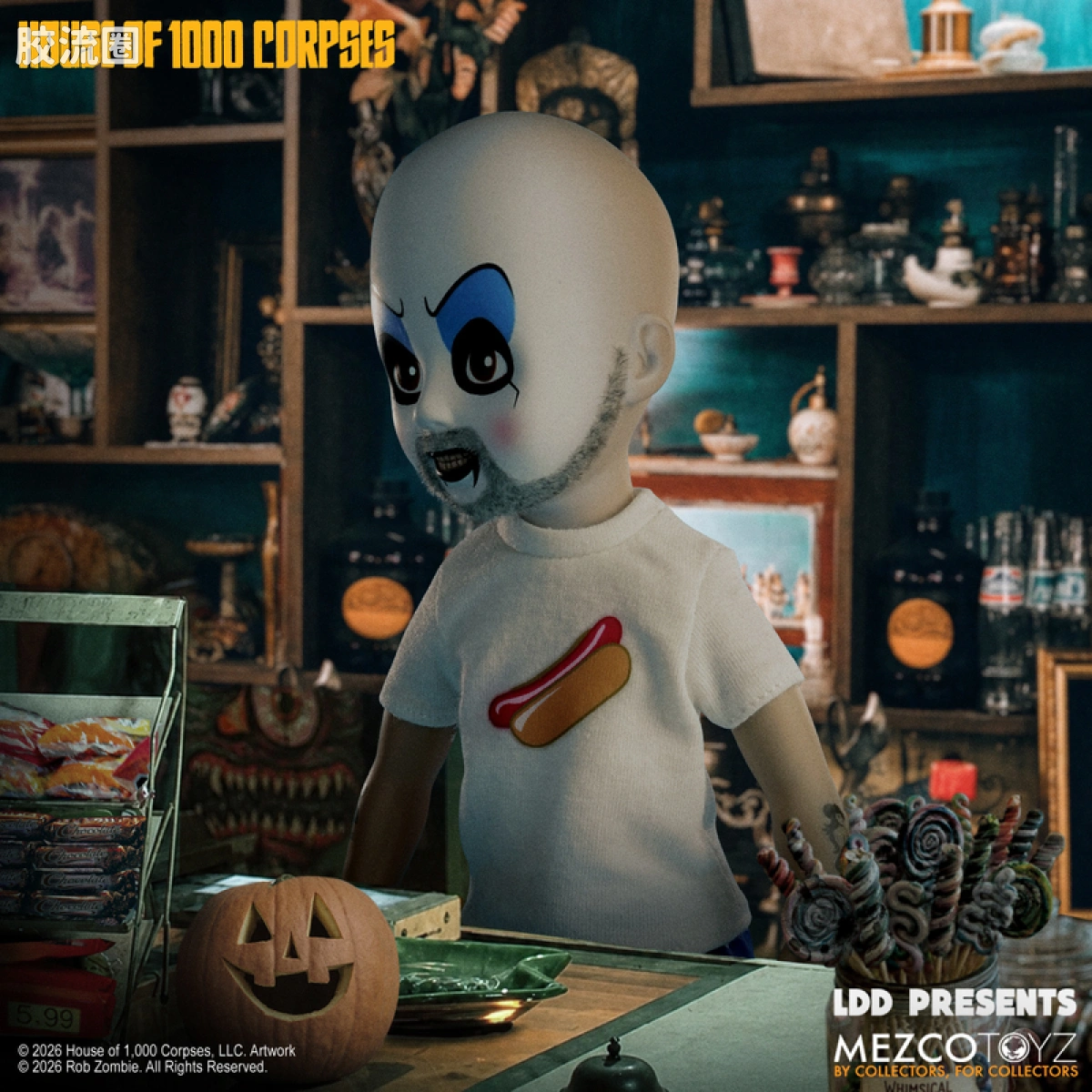 Mezco 娃娃系列 活死人娃娃系列 《千尸屋》：斯波尔丁船长 - 图片