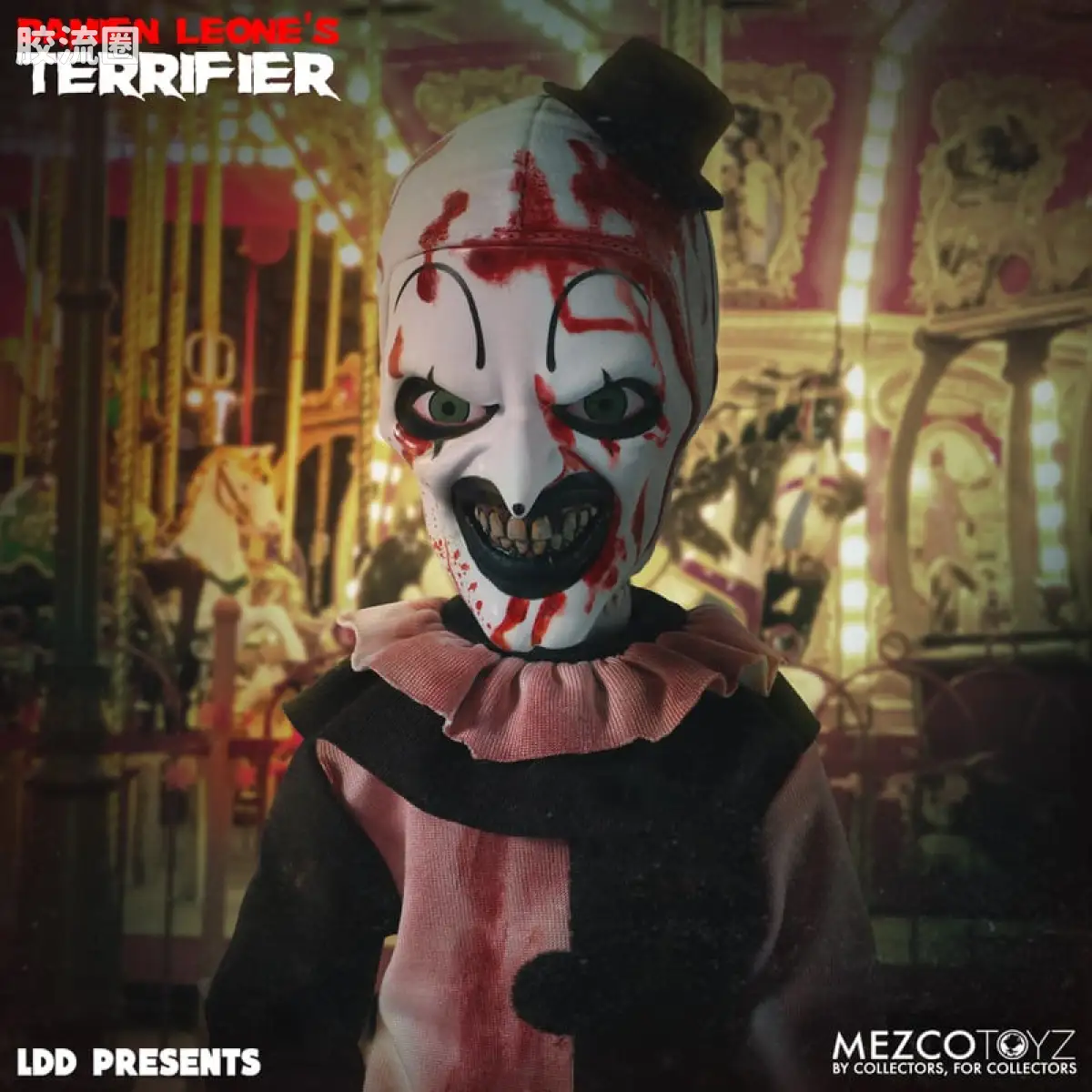 Mezco 娃娃系列 活死人娃娃系列 断魂小丑 小丑亚特 - 血迹版 - 图片