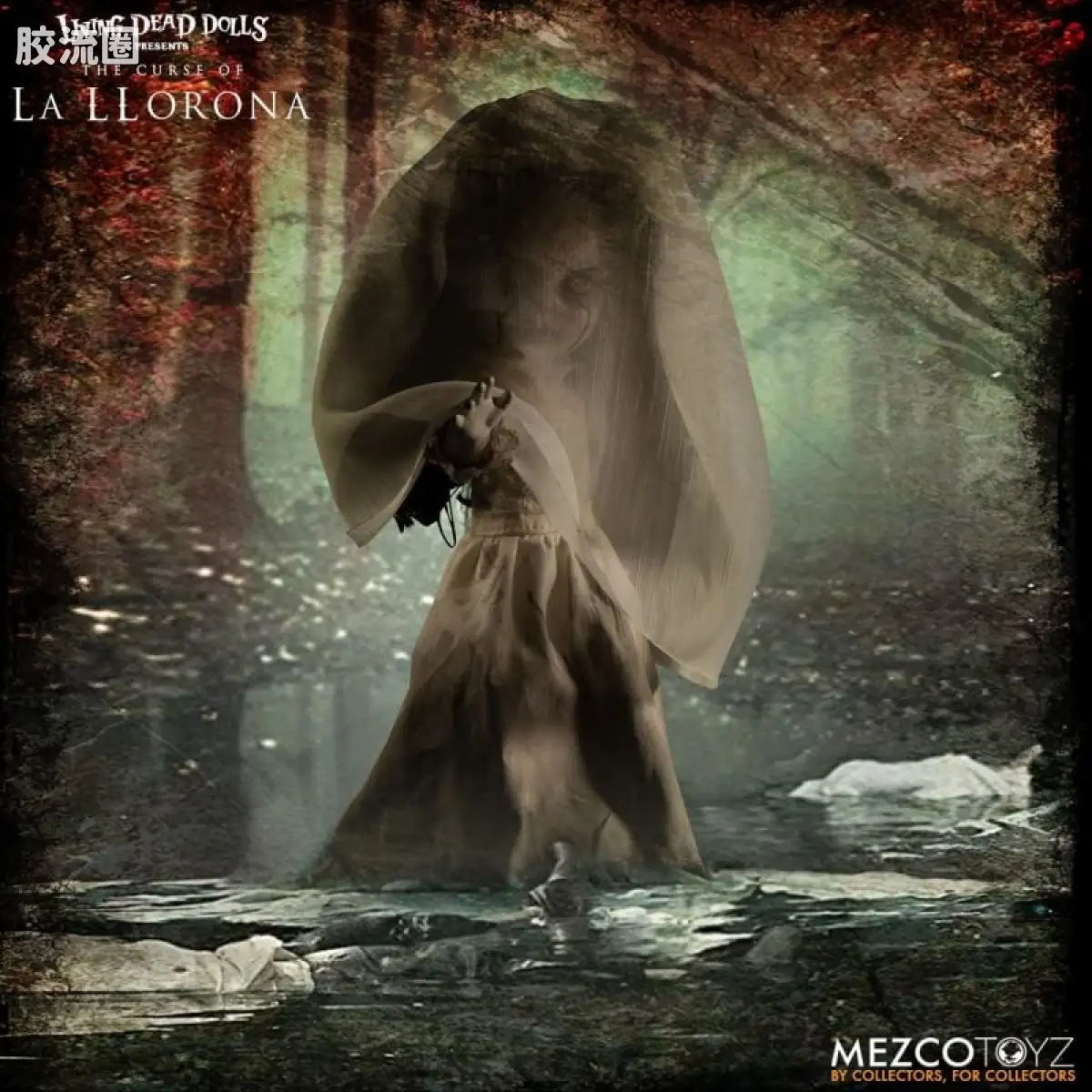 Mezco 娃娃系列 活死人娃娃系列 哭泣女人的诅咒：哭泣女 - 图片