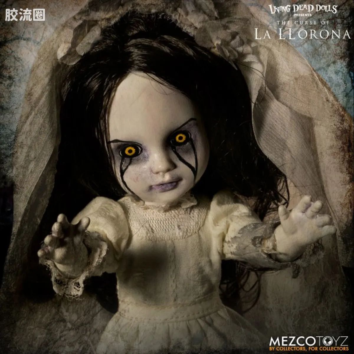 Mezco 娃娃系列 活死人娃娃系列 哭泣女人的诅咒：哭泣女 - 图片