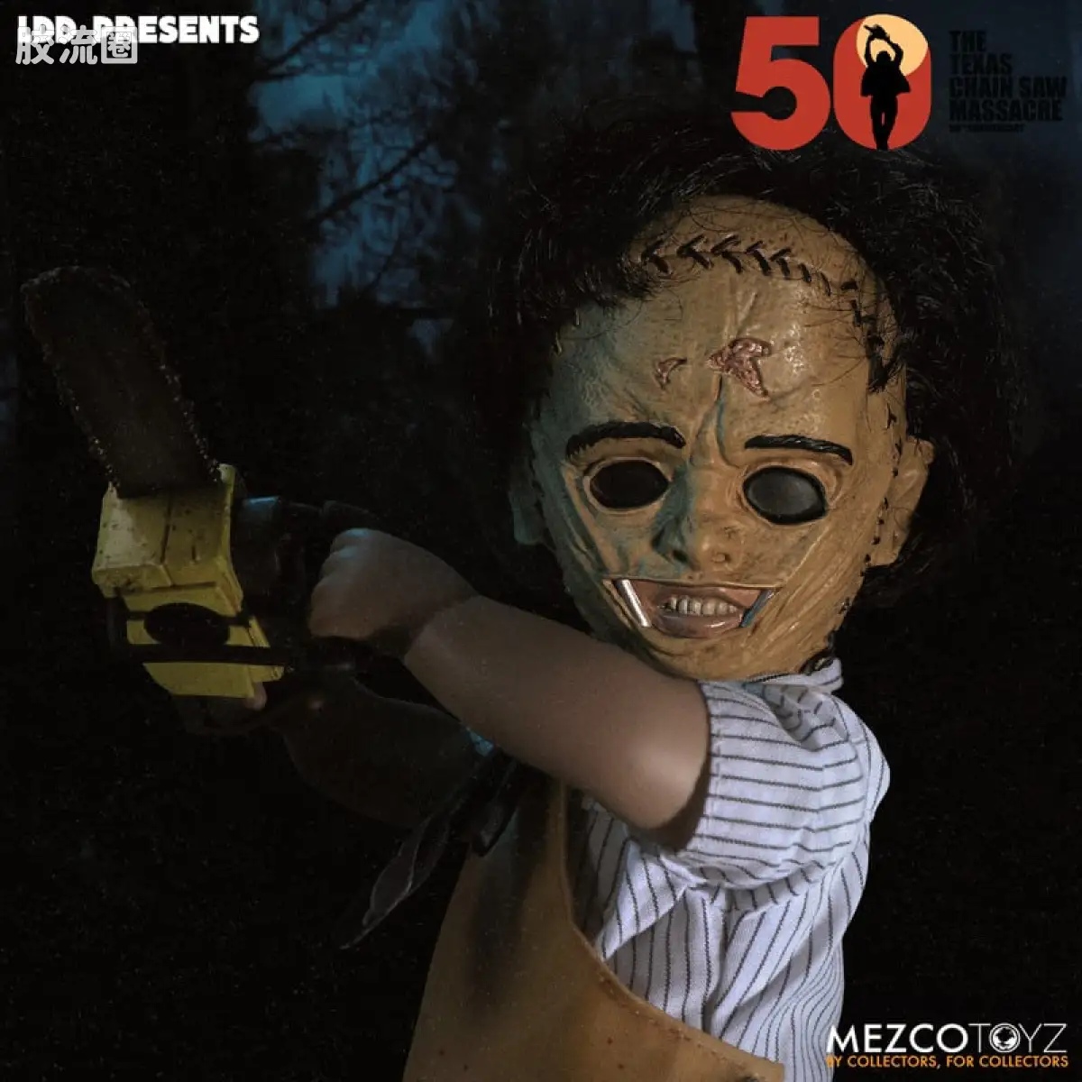 Mezco 娃娃系列 活死人娃娃系列 德州电锯杀人狂 (1974)：人皮脸 - 豪华版 - 图片