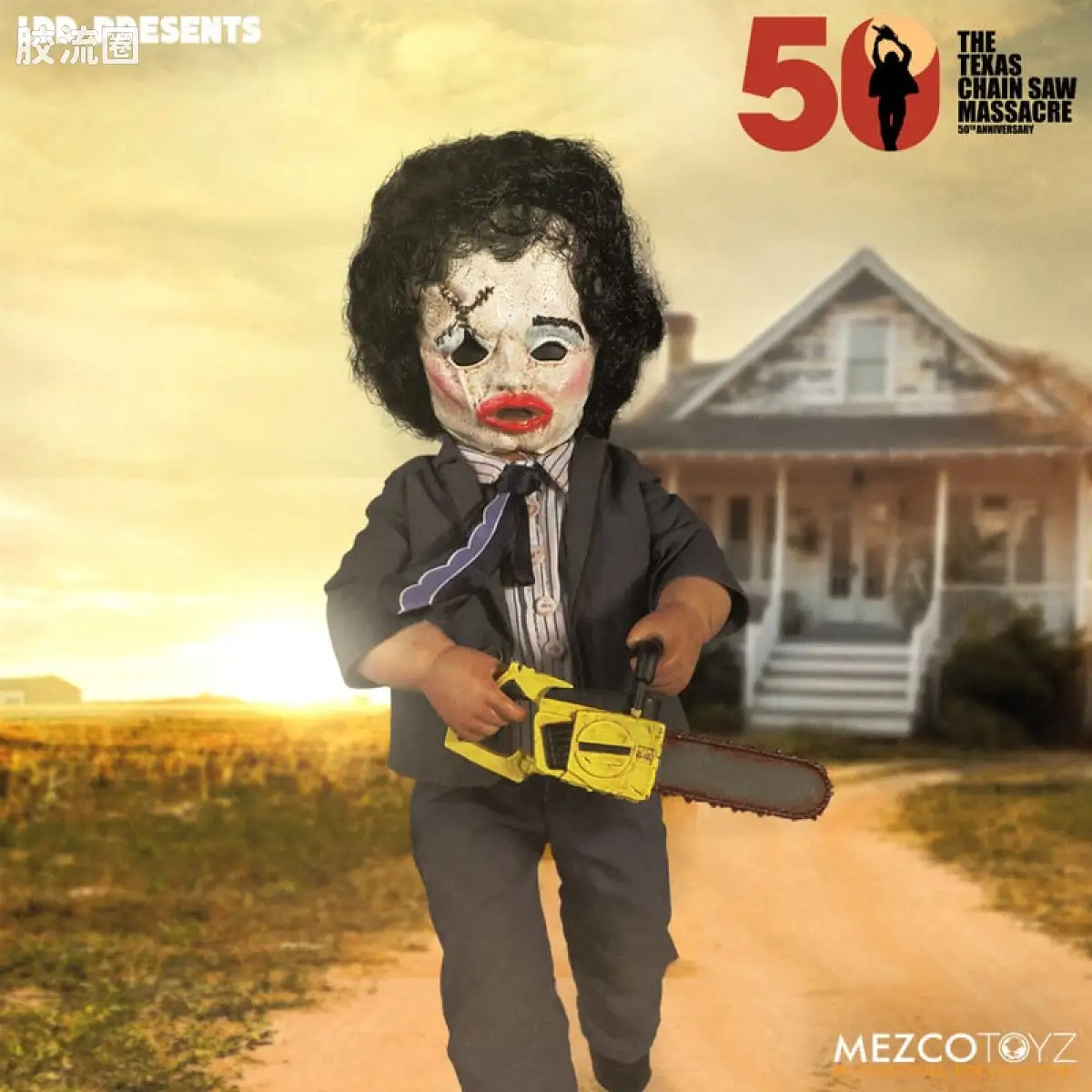 Mezco 娃娃系列 活死人娃娃系列 德州电锯杀人狂 (1974)：人皮脸 - 豪华版 - 图片