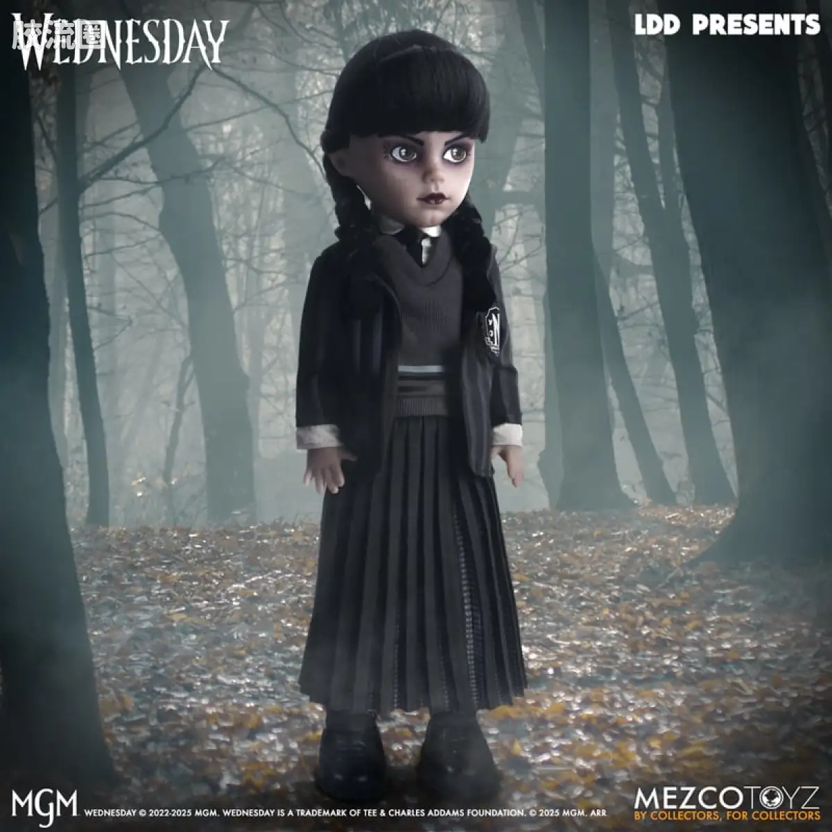 Mezco 娃娃系列 活死人娃娃系列 星期三 - 永莫学院校服 - 图片