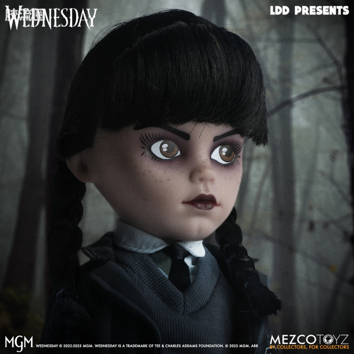 Mezco 娃娃系列 活死人娃娃系列 星期三 - 永莫学院校服 - 图片