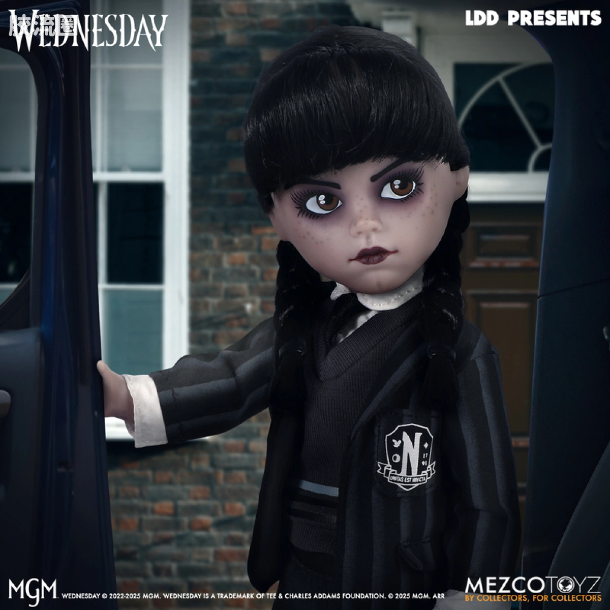 Mezco 娃娃系列 活死人娃娃系列 星期三 - 永莫学院校服 - 图片