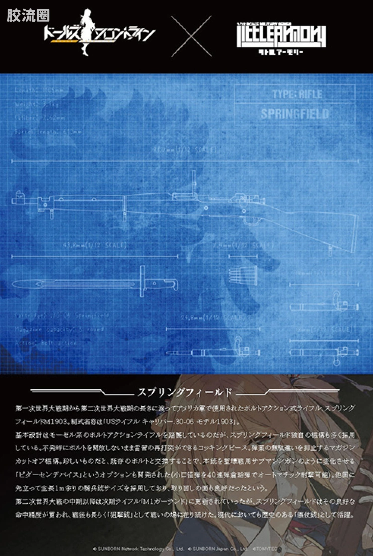 LITTLE ARMORY 系列 LITTLE ARMORY Doll Frontline系列 LADF30 春田步枪 - 图片