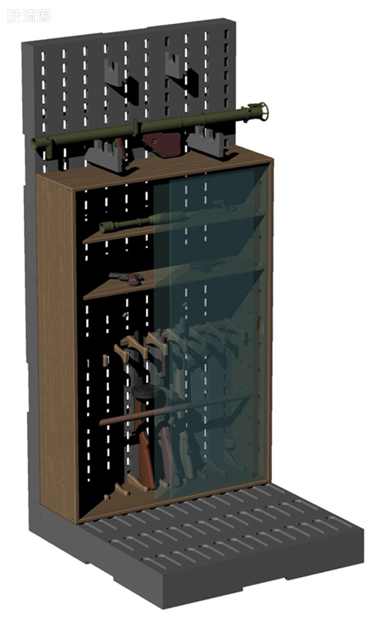 LITTLE ARMORY 系列 LD系列 LD042 枪架F~经典枪架 - 图片