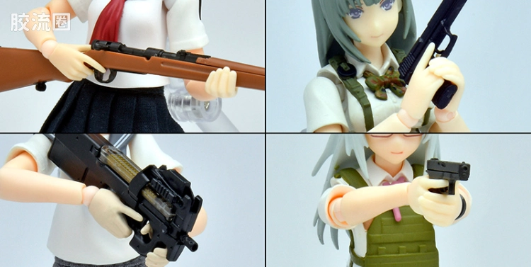 LITTLE ARMORY 系列 OP系列 LAOP12 figma专用 持枪手掌零件2 手枪套组 - 图片
