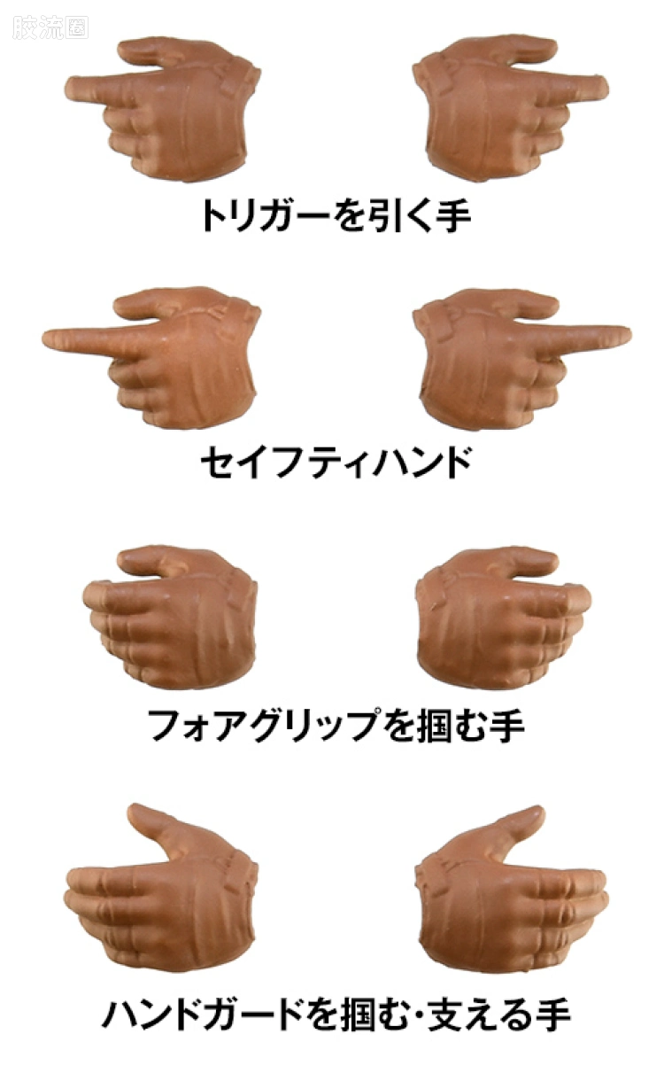 LITTLE ARMORY 系列 OP系列 LA-OP17 figma专用战术手套 L尺寸(棕黄色) - 图片