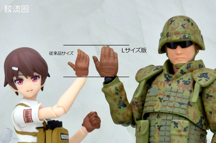 LITTLE ARMORY 系列 OP系列 LA-OP17 figma专用战术手套 L尺寸(棕黄色) - 图片