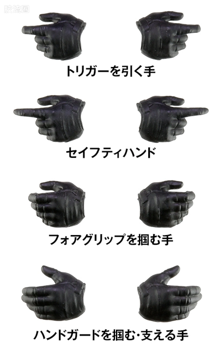 LITTLE ARMORY 系列 OP系列 LA-OP18 figma专用战术手套 L尺寸(黑色) - 图片