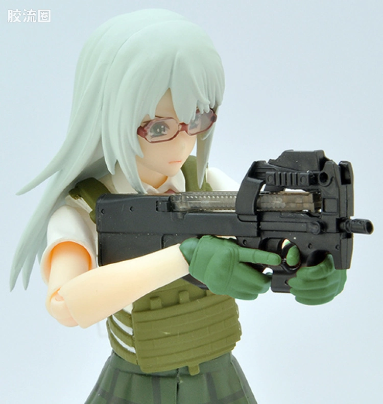 LITTLE ARMORY 系列 OP系列 LAOP07 figma专用战术手套2 左轮手枪套装(绿色) - 图片