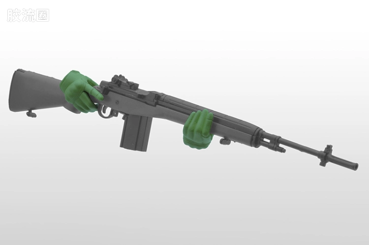 LITTLE ARMORY 系列 OP系列 LAOP07 figma专用战术手套2 左轮手枪套装(绿色) - 图片