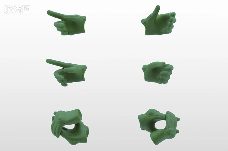 LITTLE ARMORY 系列 OP系列 LAOP07 figma专用战术手套2 左轮手枪套装(绿色) - 图片
