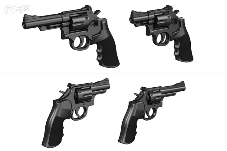 LITTLE ARMORY 系列 OP系列 LAOP07 figma专用战术手套2 左轮手枪套装(绿色) - 图片