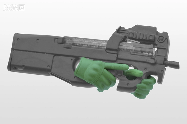 LITTLE ARMORY 系列 OP系列 LAOP07 figma专用战术手套2 左轮手枪套装(绿色) - 图片