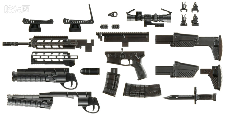 LITTLE ARMORY 系列 普通版 LA112 20式突击步枪&下挂式榴弹发射器 - 图片