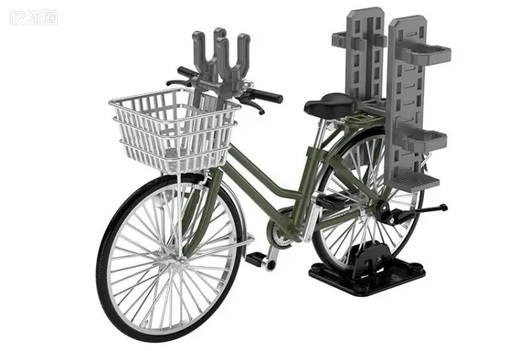 LITTLE ARMORY 系列 LM系列 LM007 1/12 通勤自行车(指定防卫校用)橄榄色