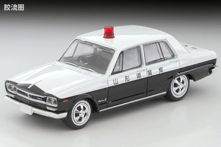 多美卡金属车系列 TOMICA LIMITED VINTAGE LV-214a 日产 Skyline 2000 GT 巡逻车（山形県警察）71年式