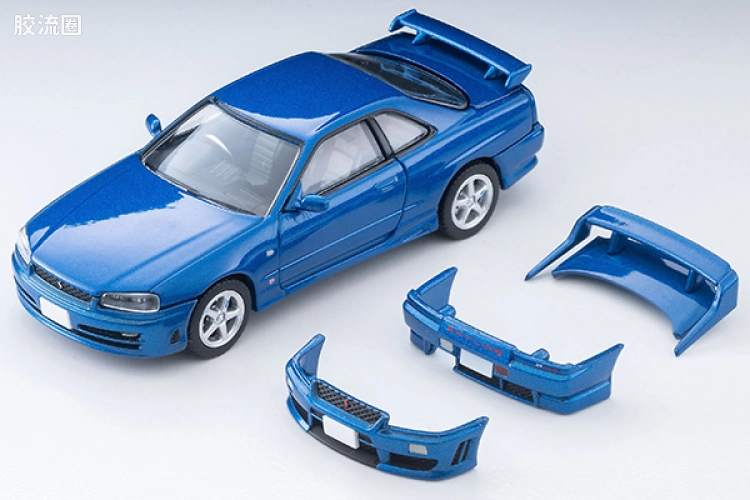 多美卡金属车系列 TOMICA LIMITED VINTAGE NEO LV-N353b 日产 天际线 两门轿跑 25GT TURBO 附带可选配件（蓝色）2000年式